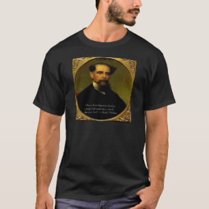 Camiseta Charles Dickens & Citação de Coração