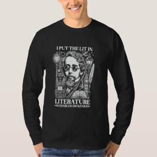 Camiseta Charles Dickens, eu coloquei a lista no autor de l