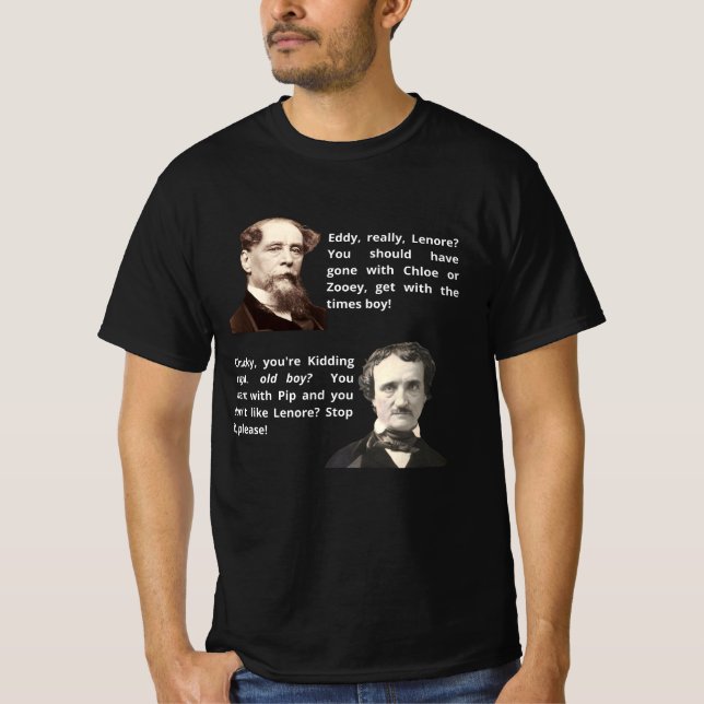 Camiseta Charles Dickens vs Edgar A Poe (Frente)