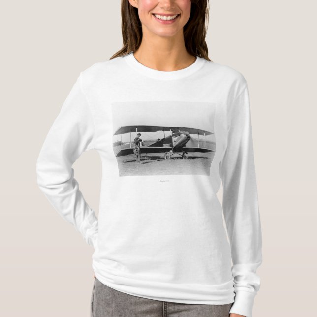 Camiseta Charles Lindbergh com sargento (Frente)