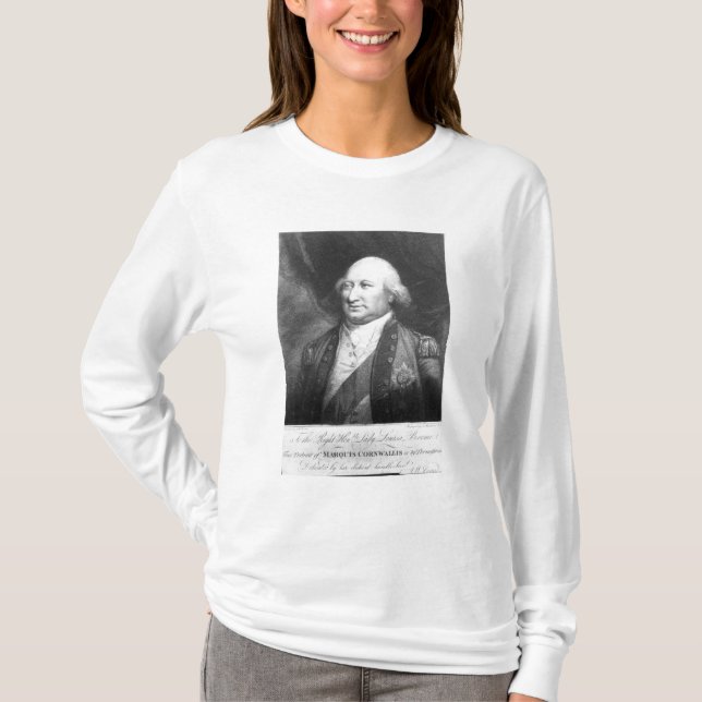 Camiseta Charles, marquês de Cornwallis, 1799 (Frente)