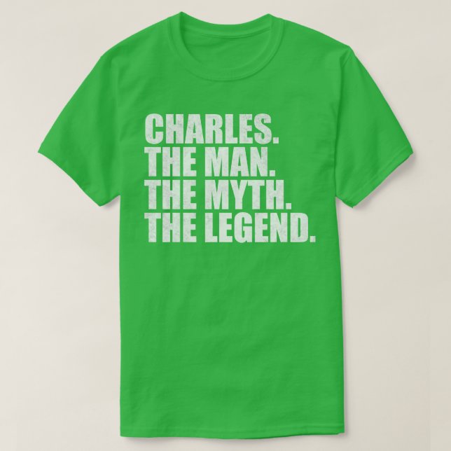 Camiseta Charles Name Charles (nome Charles) (Frente do Design)