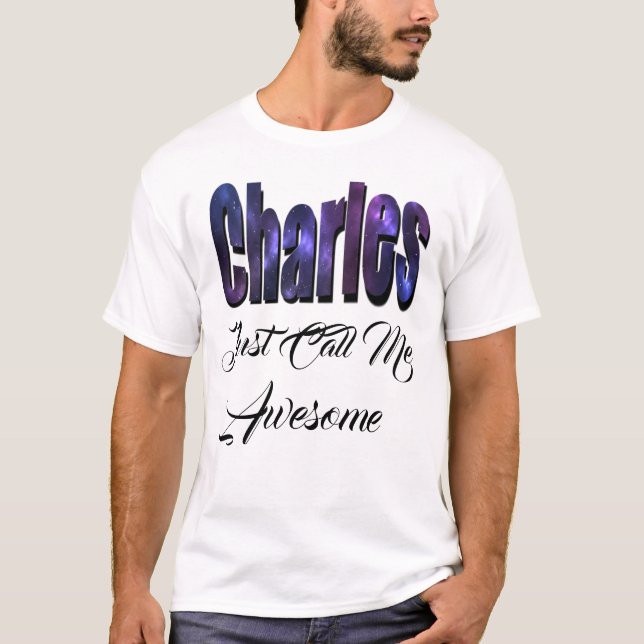 Camiseta Charles, Name, Logo (Frente)