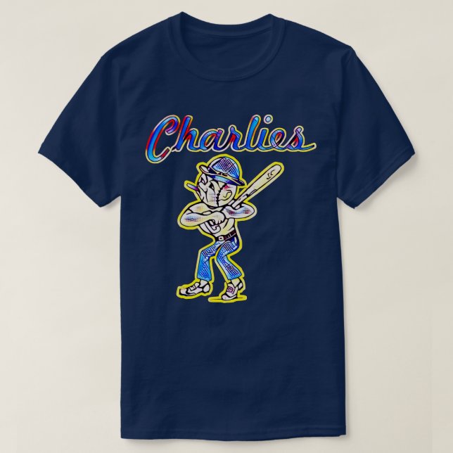 Camiseta Charleston Charlies Baseball TShirt 1 (Frente do Design)