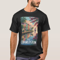 Charleston South Carolina Waterfront Illustration