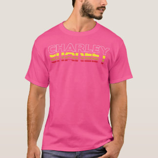 Camiseta Charley Primeiro Nome Divertido Vintage Pôr do Sol