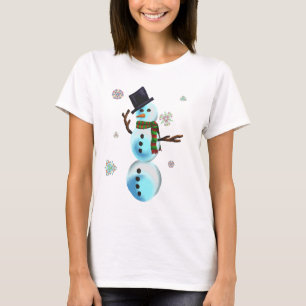 Camiseta Charlie, a Cara de neve (T-Shirt de longa folga)