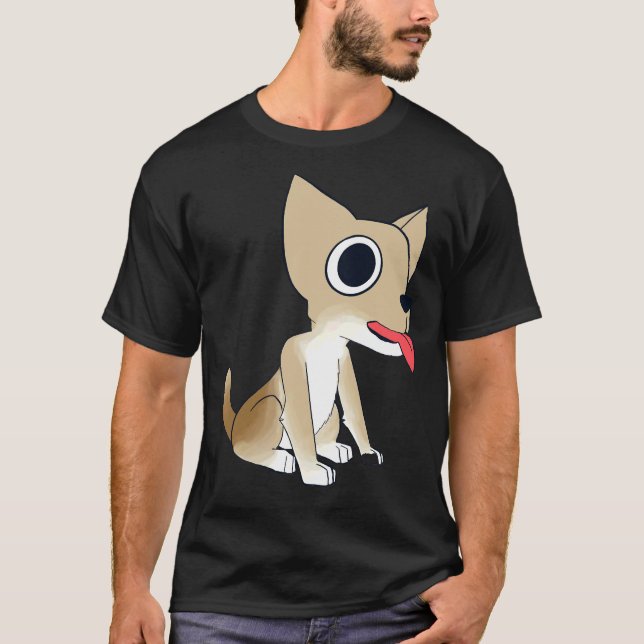 Camiseta Charlie A Cor Do Cheio Chihuahua W Transparente Bg (Frente)