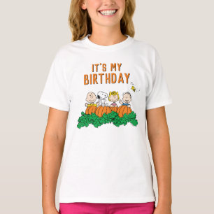 Camiseta Charlie Brown e Gang Pumpkin Birthday