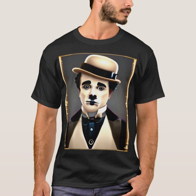 Camiseta Charlie Chaplin Sad Dog (Frente)