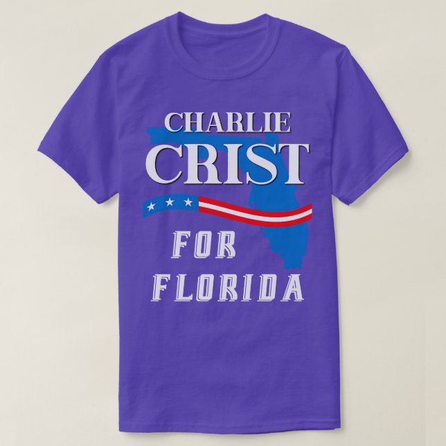 Camiseta Charlie Crist Para A Eleição Gubernatorial Na Flór (Frente do Design)