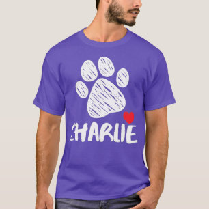 Camiseta Charlie Meu Cachorro Charlie Adoro Meu Cachorro Ch