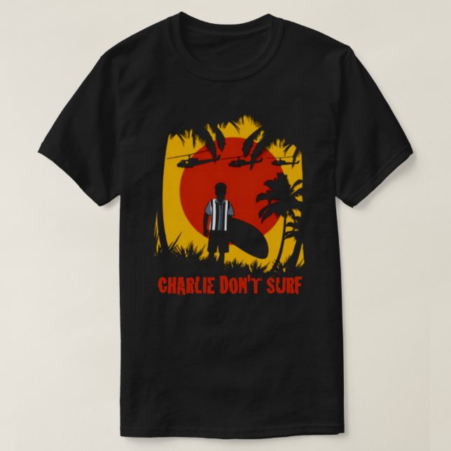 CAMISETA CHARLIE NÃO SURF SPOOF TEE (Frente do Design)