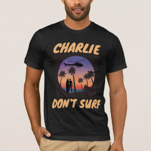 CAMISETA CHARLIE NÃO SURF T-SHIRTS T-SHIRT