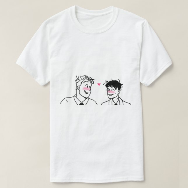 Camiseta Charlie+Nick Heartstopper   (Frente do Design)