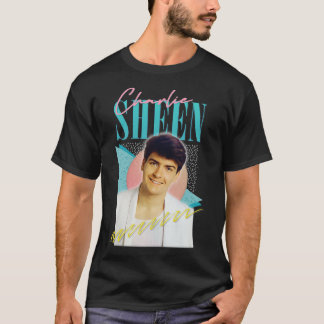 Camiseta Charlie Sheen 80s estético