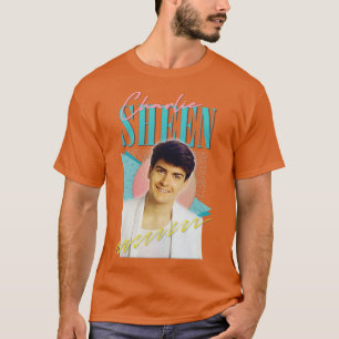 Camiseta Charlie Sheen 80s estético