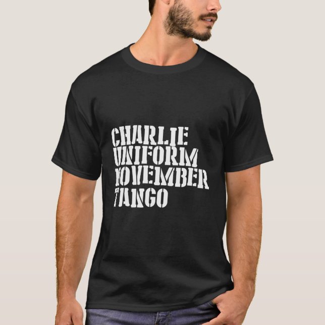 Camiseta Charlie Uniform Novano Tango (Frente)