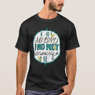 Camiseta Charlotte Brontë &Quot;Eu Não Sou Pássaro&Quot;