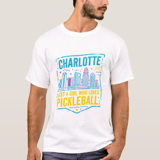 Camiseta Charlotte Carolina do Norte Jogador de Pickleball