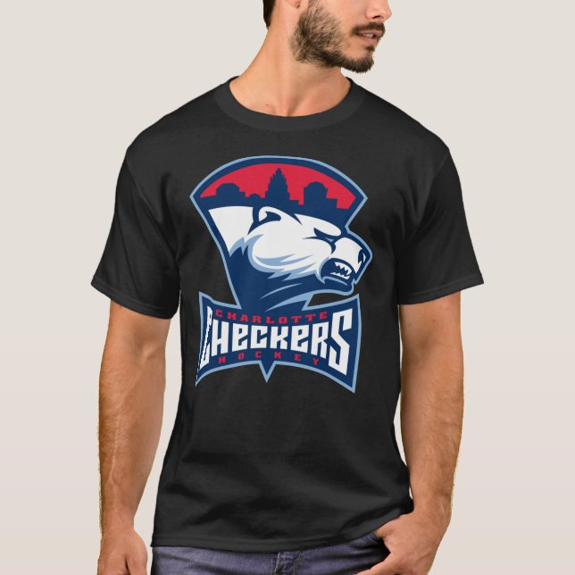 Camiseta Charlotte Checkers Clássico T-Shirt (Frente)