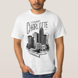 Camiseta Charlotte City Carolina do Norte EUA
