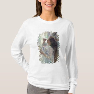 Camiseta Charlotte Corinth em sua mesa de molho, 1911