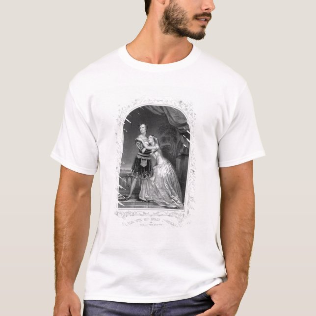 Camiseta Charlotte e Susan Cushman como Romeo e Juliet, A (Frente)