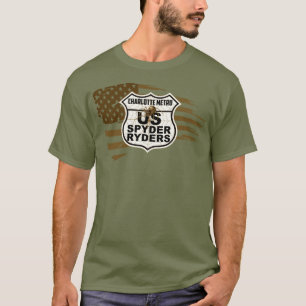 Camiseta Charlotte Metro Chapter - Tattered Flag sepia