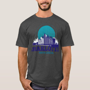 Camiseta Charlotte North olina Skyline