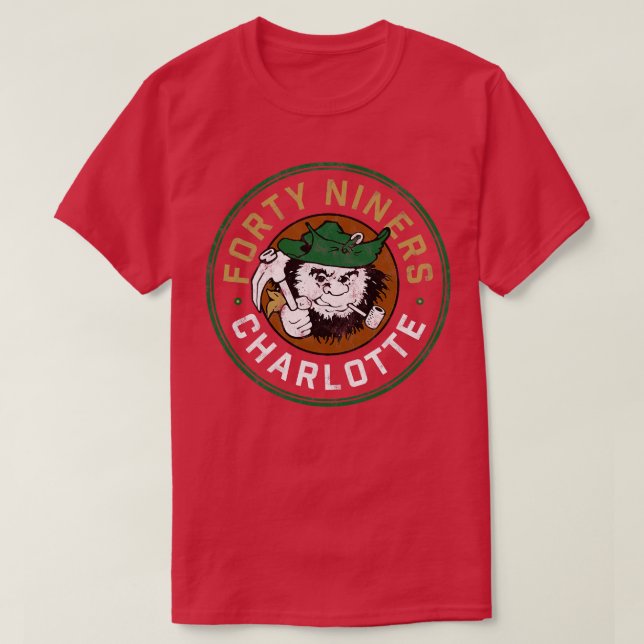 Camiseta Charlotte Quarty Niners Vintage Design (Frente do Design)