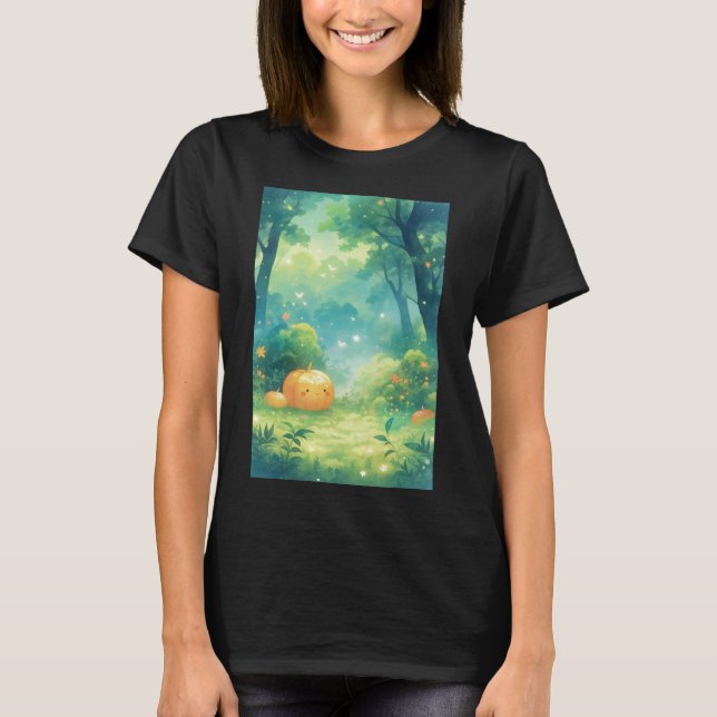 Camiseta Charme da Floresta de Abóbora (Frente)
