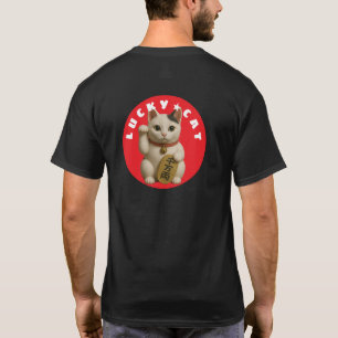 Camiseta Charme de Gatos Sortudos Japonês