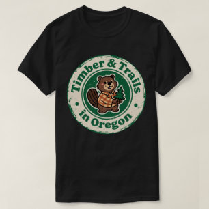 Camiseta Charme do Noroeste Pacífico_ Castor de Oregon Vint