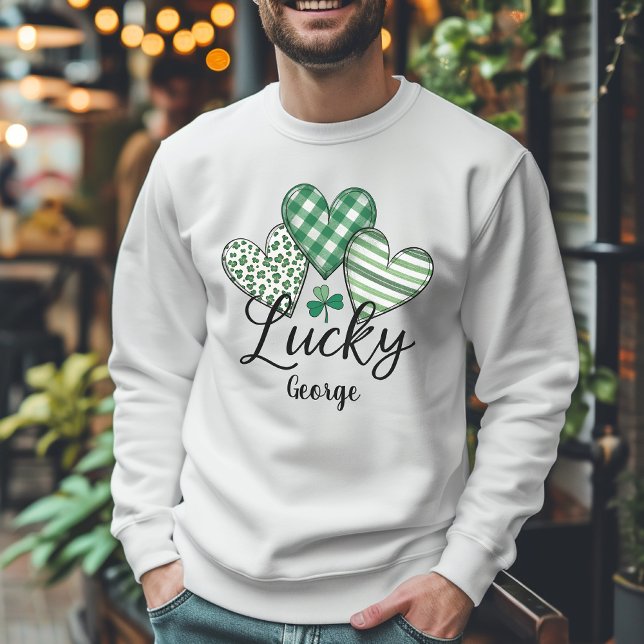 Camiseta Charme Sortudo: Ruas Personalizadas. Dia de Patric (Lucky Charm: Custom St. Patrick's Day Men’s T-Shirt)