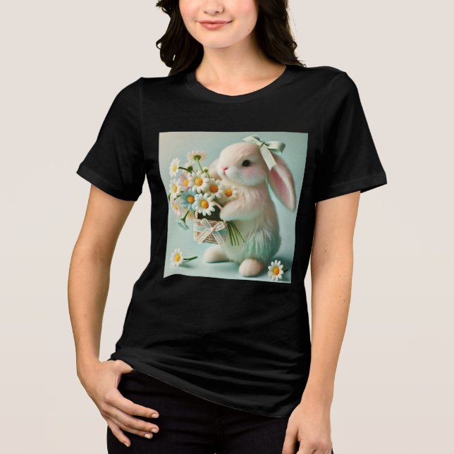 Camiseta Charming Bunny Bouquet (Frente)