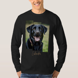 Camiseta Charming Labrador Retriever Portrait - Triptych Ar