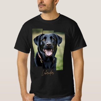 Camiseta Charming Labrador Retriever Portrait - Triptych Ar