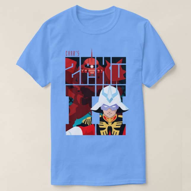 Camiseta Chars Zaku II (Frente do Design)
