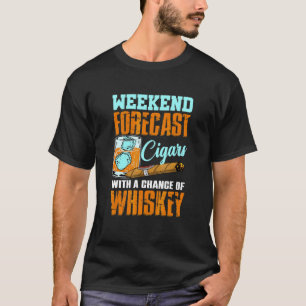 Camiseta Charuto Com Possibilidade De Whiskey Beber Whiskey