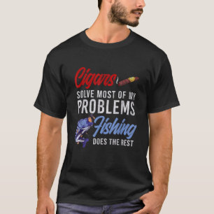Camiseta Charuto de Mens Fumar Presente de Pesca Cubano Fum