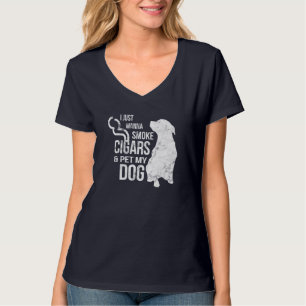 Camiseta Charuto e Pão-de-Obra Cigarros para Fumar e Pet Do