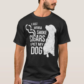Camiseta Charutos de Pão-de-Cão para Fumar e Pet