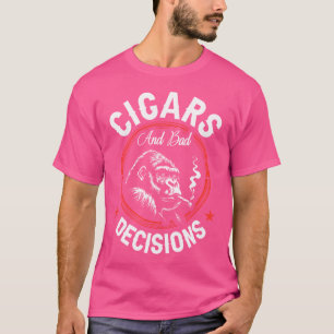 Camiseta Charutos E Más Decisões Pequeno Preto