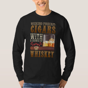 Camiseta Charutos E Uísque Bourbon Previsões Do Fim De Sema