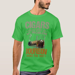 Camiseta Charutos resolvem a maioria dos meus problemas Bou