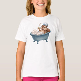 Camiseta Chás de Bebê Esquilo Retro
