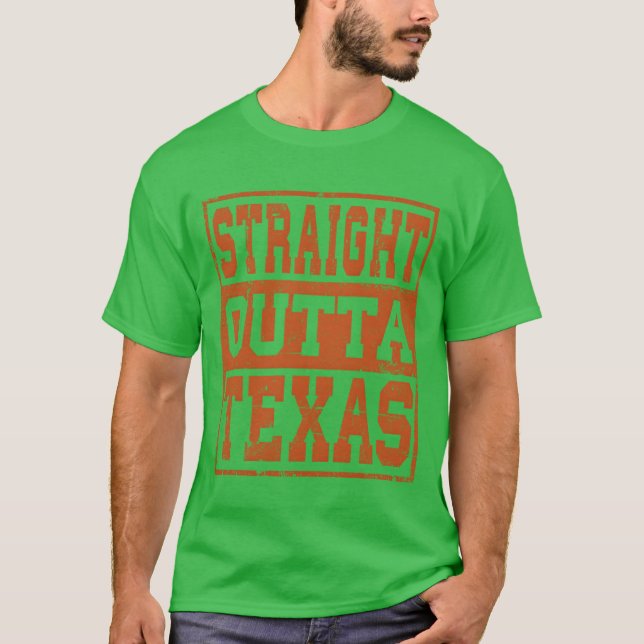 Camiseta chás Straight outta chás Presente Vintage (Frente)