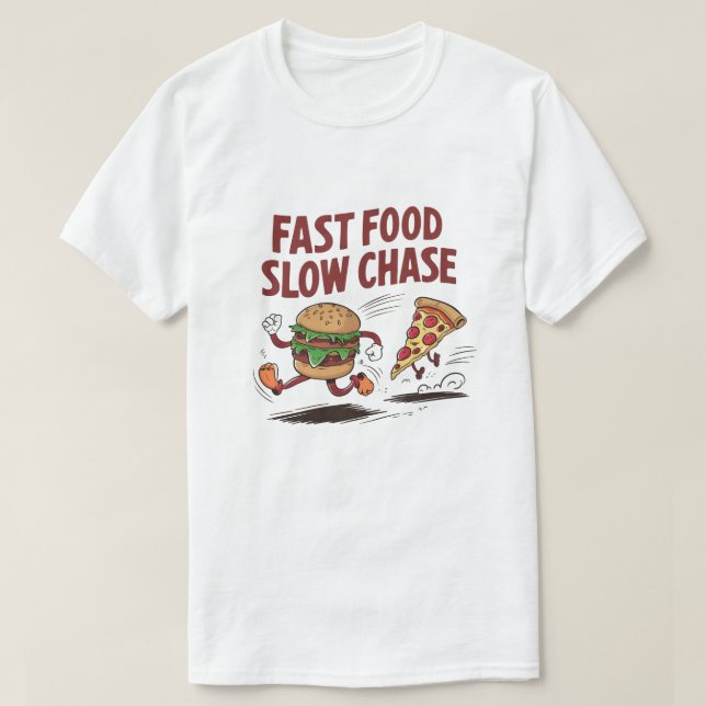Camiseta Chase de Comida Rápida (Frente do Design)