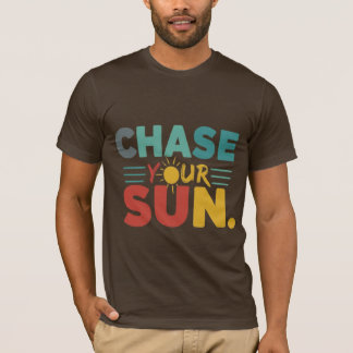 Camiseta Chase Seu Sol" Vibrante Rainbow T-Shirt